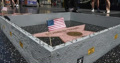 Trump’ın yıldızına demir parmaklık