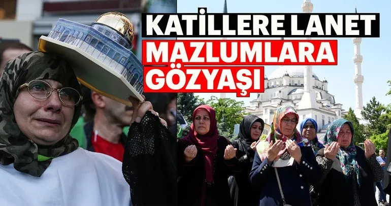 Katillere lanet mazlumlara gözyaşı