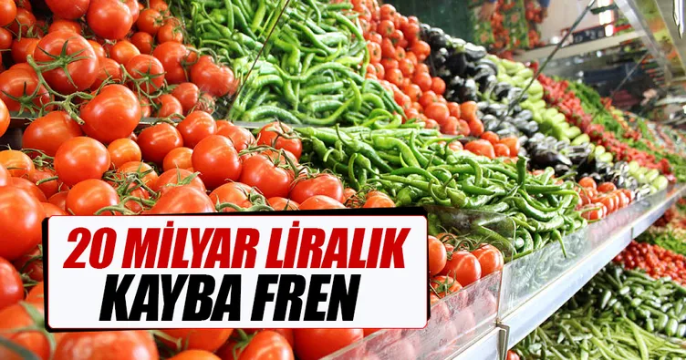20 milyar liralık kayba fren