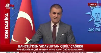 AK Parti Sözcüsü Ömer Çelik’ten Mansur Yavaş’ın sahte senet skandalı ile ilgili flaş açıklamalar!