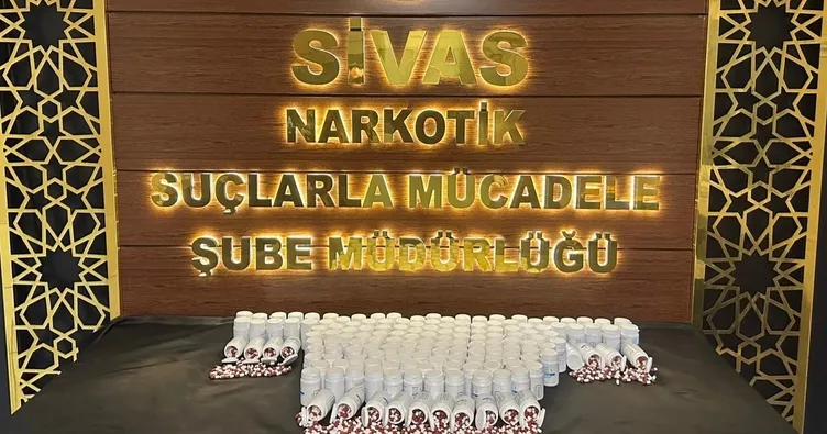 Sivas’ta sentetik hap ele geçirildi