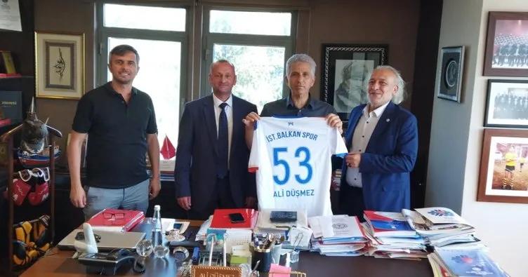 İASKF Başkanı Ali Düşmez’e, Balkanspor’dan ziyaret!