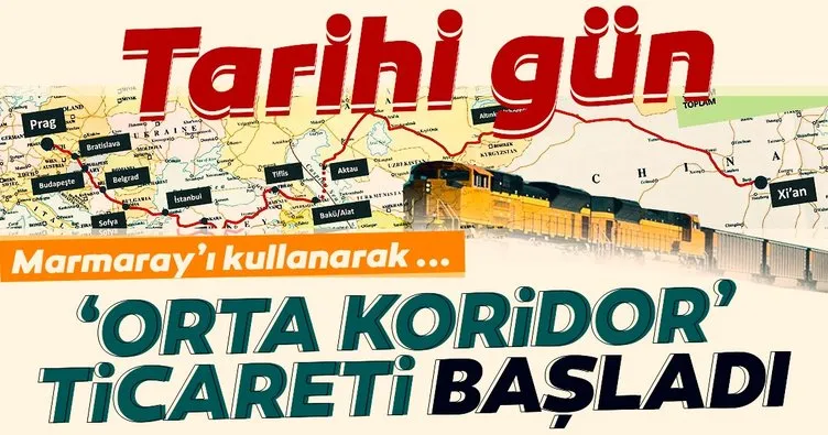 ‘Orta koridor’ ticareti başladı! Marmaray’dan bugün geçecek...