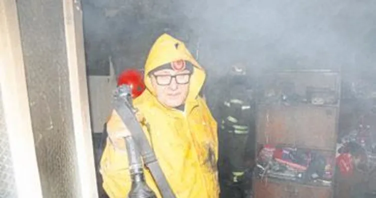 Bayraklı’da soba tüpü patladı