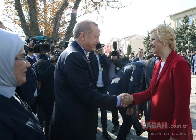 Moldova’da Başkan Erdoğan’a coşkulu karşılama