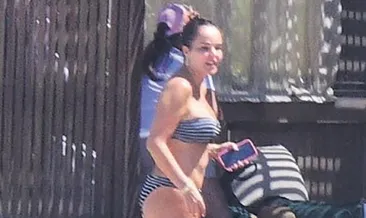 Oğlu ile Bodrum’da