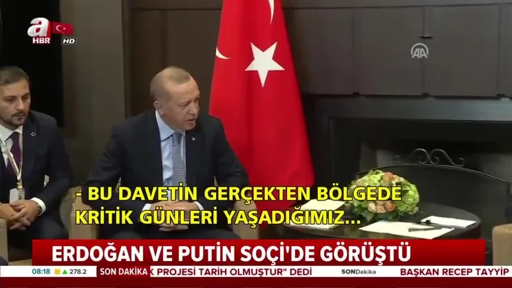 Soçi'de Erdoğan- Putin görüşmesi