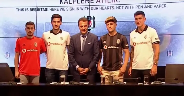 Beşiktaş’ın yeni transferleri imzayı attı