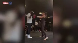 Hülya Avşar kızı Zehra’nın dövüş sporu yaptığı anları paylaştı