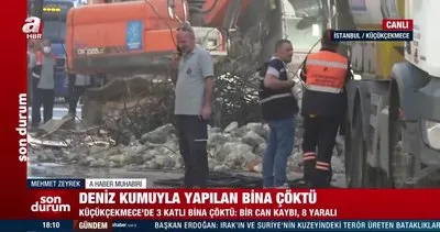 İstanbul Küçükçekmece’de bina çöktü!