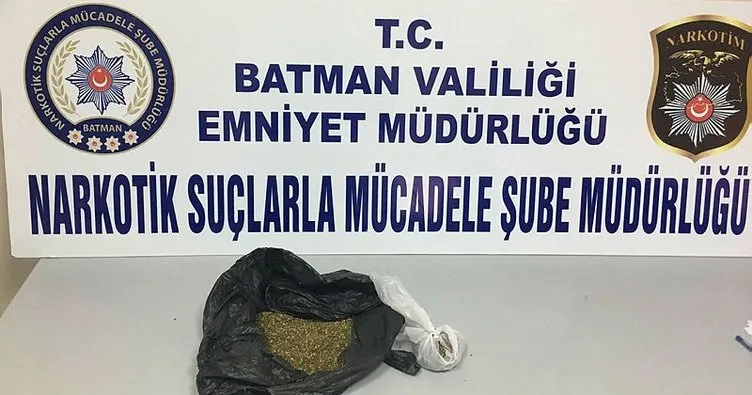 Batman’da 252 gram uyuşturucu ele geçirildi
