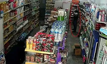 Şampuan hırsızı kameraya yakalandı
