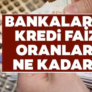 Kredi faiz oranları ne kadar Vakıfbank İş Bankası Ziraat Bankası