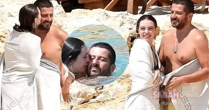 Leopar desenli bikinisiyle havuz başı poz veren Melis Sezen kumsalda sevgilisini öpmeye doyamadı!