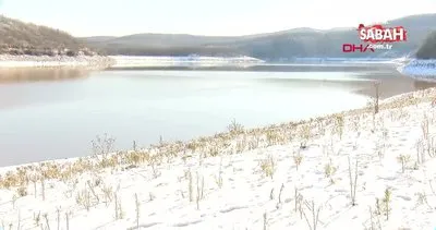 İstanbul’un Trakya’dan suyunu karşılayan barajlar kar yağışı ile böyle hayat buldu | Video