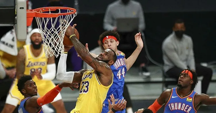 Lakers Thunder’ı uzatmada devirdi
