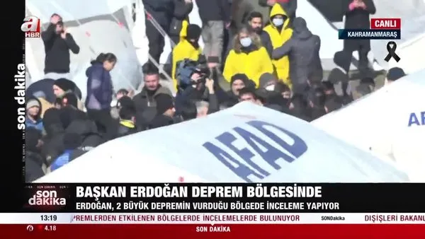 Başkan Erdoğan deprem bölgesinde | Video