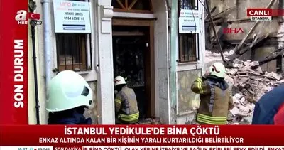 İstanbul Yedikule’de bir bina çöktü!