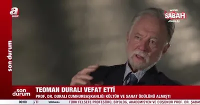 Cumhurbaşkanlığı Sözcüsü İbrahim Kalın’dan Prof. Dr. Teoman Duralı için taziye mesajı | Video
