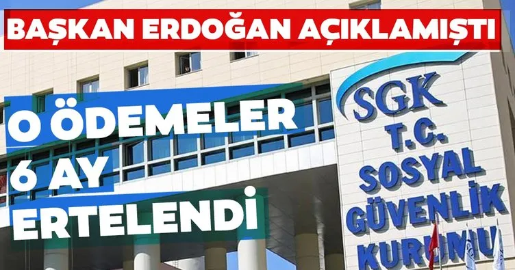 SON DAKİKA HABER: Başkan Erdoğan ekonomik önlem planını açıkladı! SGK ödemeleri erteleniyor...