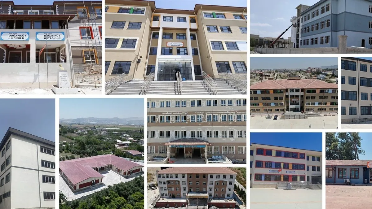 CHP'nin '18 ayda bir tek okul bile yapmadılar' dediği Hatay'da 100 okulun açılışı yapıldı