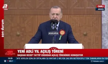 Son dakika! Başkan Erdoğan’dan Adli Yıl Açılış Töreni’nde önemli açıklamalar: Yeni yargı paketi için kolları sıvadık