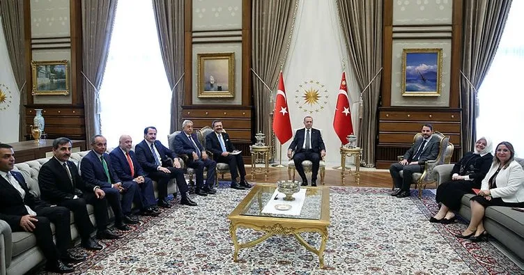 Cumhurbaşkanı Erdoğan Rifat Hisarcıklıoğlu’nu kabul etti