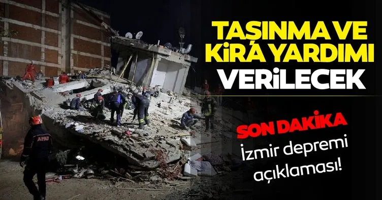 SON DAKİKA! İzmir depremi açıklaması... Bakan Kurum: Taşınma ve kira yardımı vereceğiz
