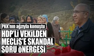 HDP’li vekil PKK’nın ağzıyla konuştu