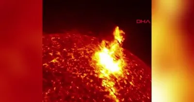 Güneş’te meydana gelen patlama anı ilk kez böyle görüntülendi | Video