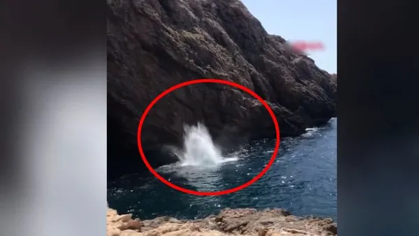 İspanya'da bir turist kayalıklardan denize atlayarak belkemiğini zedeledi, o anlar görüntülendi | Video
