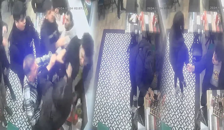 Sevgilisini kokoreççide darbetmeye çalıştı: Garsonlar tekme tokat dövdü!