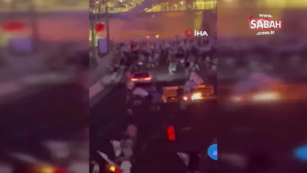 İsrail’de bir sürücü aracıyla protestocuların arasına daldı | Video