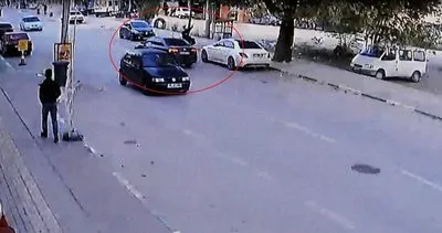 Yaşlı kadının öldüğü kaza kamerada