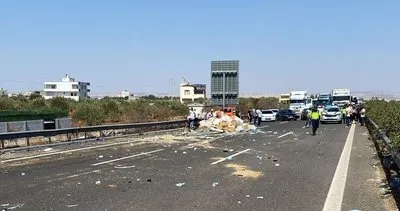 Gaziantep’te kaza yapan TIR yandı! #gaziantep
