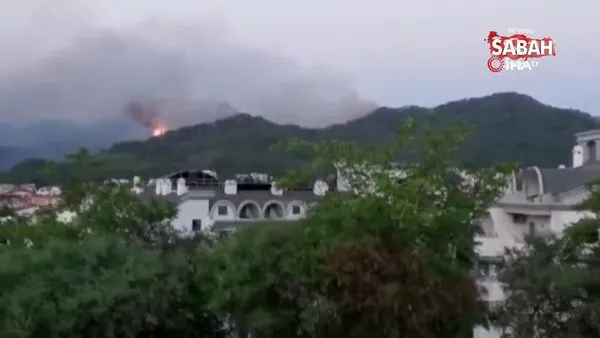 Marmaris’teki orman yangını devam ediyor | Video