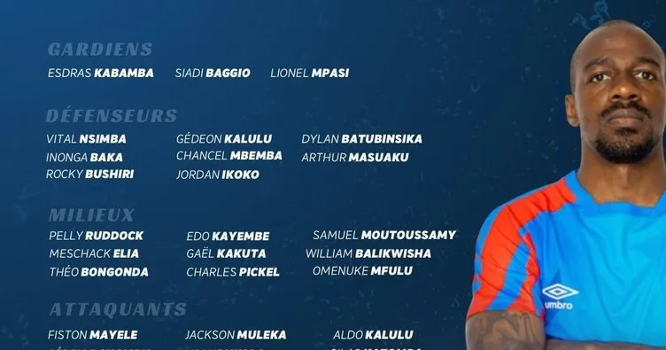 Demokratik Kongo Cumhuriyeti’nin kadrosuna Süper Lig’den 3 isim