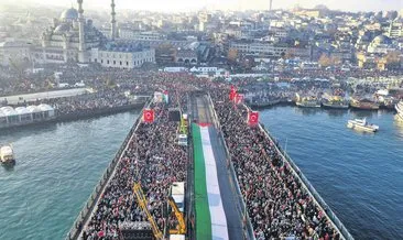 Diriliş İstanbul! Türkiye’den dünyaya yükselen ses: Gazze’ye destek Aksa’ya selam