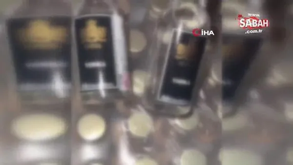 Marmaris polisi 159 bin 744 şişe bandrolsüz içki yakaladı | Video