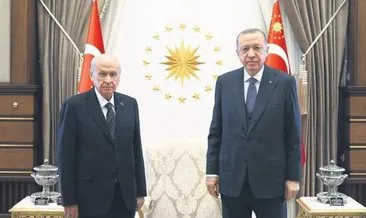 Erdoğan ile Bahçeli Külliye’de buluştu