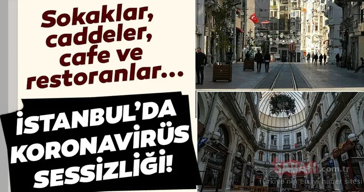 İstanbul - Taksim meydanı ve İstiklal Caddesi’nde coronavirüs sessizliği yaşanıyor