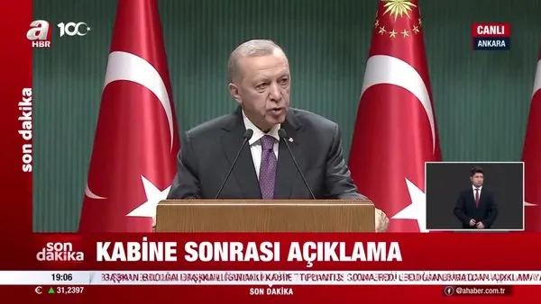Başkan Erdoğan'dan Kabine Toplantısı sonrası asgari ücret zammı mesajı!
