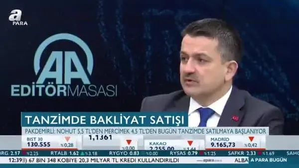 Tanzim satış için bakliyat fiyatları belli oldu