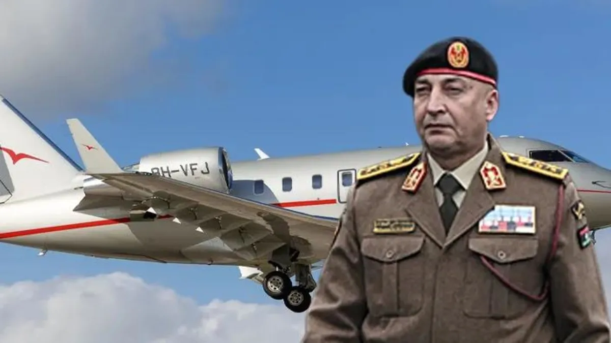 Libya askeri heyetini taşıyan jet Ankara’da düştü