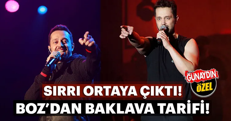 Murat Boz’dan baklava tarifi