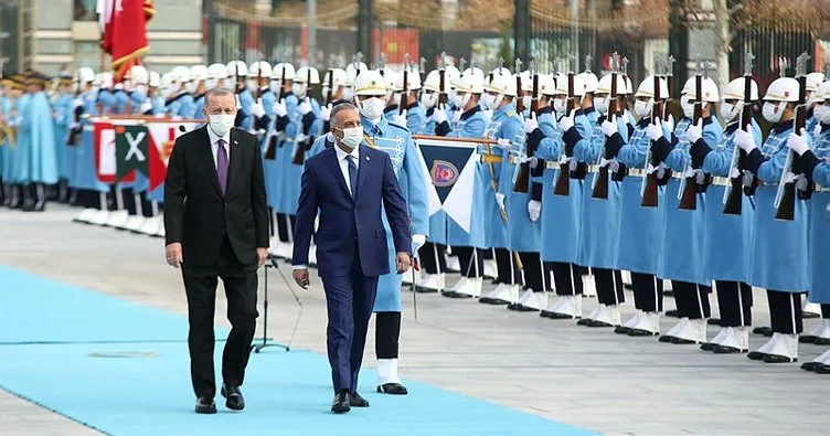 Son dakika | Irak Başbakanı Ankara’da! Başkan Erdoğan resmi törenle karşıladı