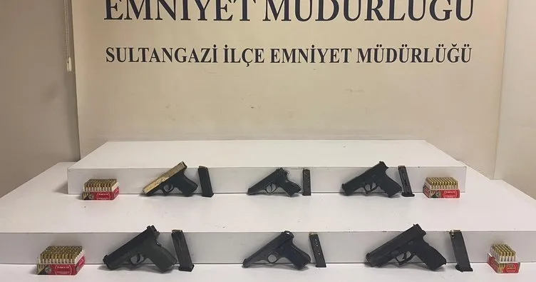 Silah ve mermilerle yakaladılar...