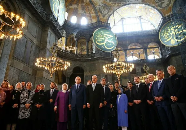 Cumhurbaşkanı Erdoğan'ın Yeditepe Bienali açılışından yansıyan kareleri