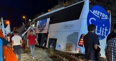 Aydın’da yayaya çarpan otobüs yoldan çıkarak kaza yaptı: 1 ölü, 10 yaralı #aydin