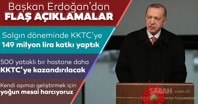 Son dakika: Başkan Erdoğan’dan Lefkoşa Acil Durum Hastanesi’nin açılışında açıklamalarda bulundu